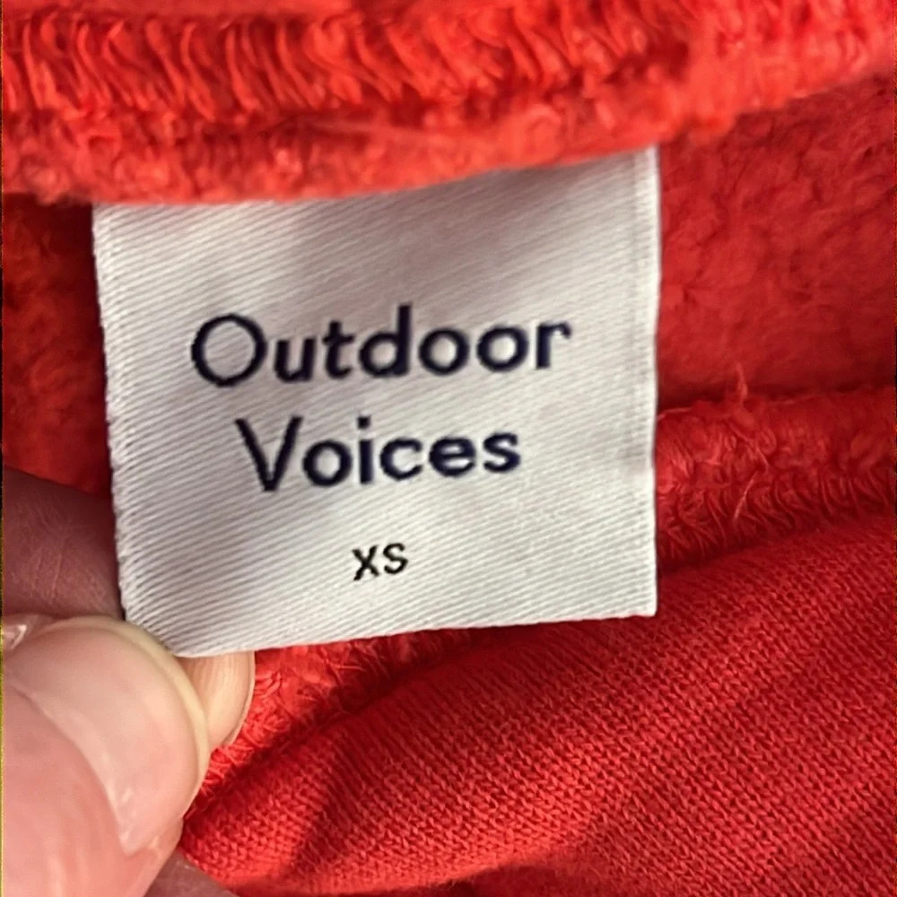 Outdoor Voices | Nimbus sweatshirt hoodie Red Men’s size XS - Picture 9 of 10